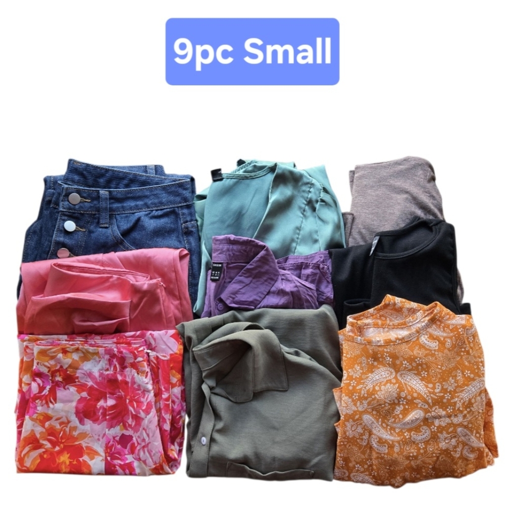 SHEIN Sneak Peek Mystery Box 9 Piece Bundle Womens Size Small